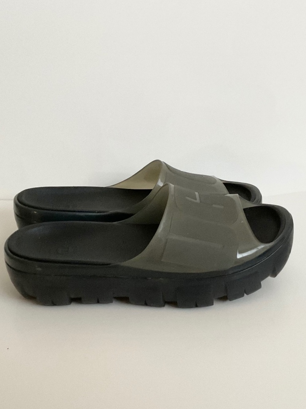 NEW UGG Women's Jella Clear Black Platform Slide Sandal